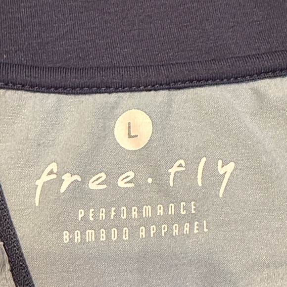 Free fly women’s large 12 14 pullover long sleeve Light Blue Quarter-Zip shirt - Picture 5 of 10